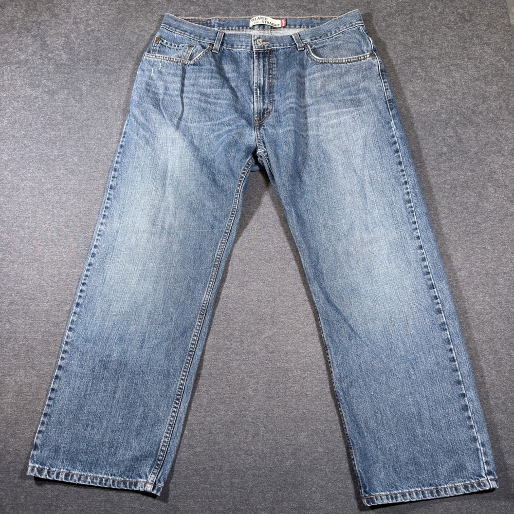 Levi's 559 Relaxed Straight Jeans Mens 38x30 Blue Denim 100% Cotton Casual Y2K